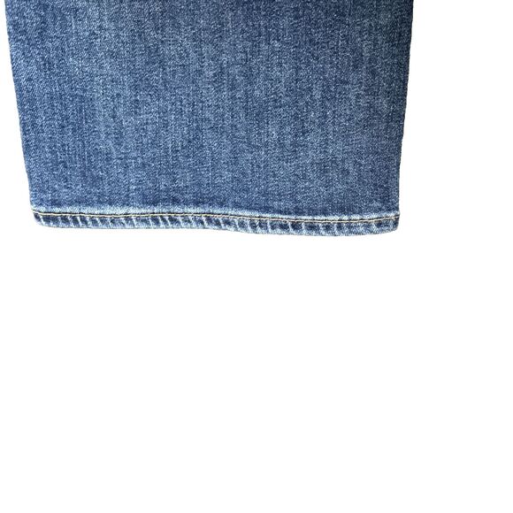 NWT Mother Superior Insider Crop Step Fray Size 30 Blue Straight Leg Jeans NEW - Picture 11 of 12